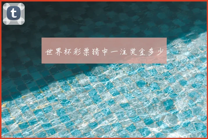 世界杯彩票猜中一注奖金多少